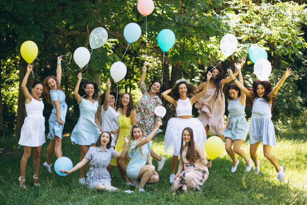 hen party outside park
